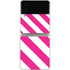 Pink and White Geometric Stripes Galaxy Z Flip3 5G Skin