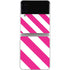 Pink and White Geometric Stripes Galaxy Z Flip4 5G Skin