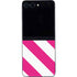 Pink and White Geometric Stripes Galaxy Z Flip5 5G Skin