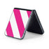 Pink and White Geometric Stripes Galaxy Z Flip5 5G Skin