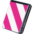 Pink and White Geometric Stripes Galaxy Z Flip5 5G Skin