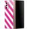Pink and White Geometric Stripes Galaxy Z Fold2 5G Skin