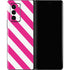 Pink and White Geometric Stripes Galaxy Z Fold2 5G Skin