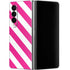 Pink and White Geometric Stripes Galaxy Z Fold4 5G Skin