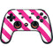 Pink and White Geometric Stripes Google Stadia Controller Skin