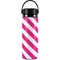 Pink and White Geometric Stripes Hydro Flask 20oz Wide Mouth Skin