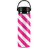 Pink and White Geometric Stripes Hydro Flask 20oz Wide Mouth Skin