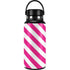 Pink and White Geometric Stripes Hydro Flask 32oz Wide Mouth Skin
