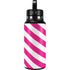 Pink and White Geometric Stripes Hydro Flask 32oz Wide Mouth Skin