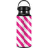Pink and White Geometric Stripes Hydro Flask 32oz Wide Mouth Skin