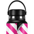 Pink and White Geometric Stripes Hydro Flask 32oz Wide Mouth Skin