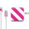 Pink and White Geometric Stripes iPad Charger (10W USB) Skin