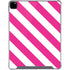 Pink and White Geometric Stripes iPad Pro 12.9in (2020) Clear Case