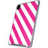 Pink and White Geometric Stripes iPad Pro 12.9in (2020) Clear Case