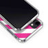 Pink and White Geometric Stripes iPhone 11 Clear Case
