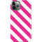 Pink and White Geometric Stripes iPhone 11 Pro Lite Case