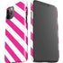 Pink and White Geometric Stripes iPhone 11 Pro Lite Case