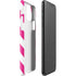 Pink and White Geometric Stripes iPhone 11 Pro Max Lite Case