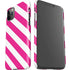 Pink and White Geometric Stripes iPhone 11 Pro Max Lite Case