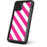 Pink and White Geometric Stripes iPhone 11 Pro Waterproof Case