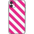 Pink and White Geometric Stripes iPhone 11 Skin
