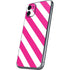 Pink and White Geometric Stripes iPhone 11 Skin