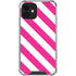 Pink and White Geometric Stripes iPhone 12 Clear Case