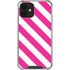 Pink and White Geometric Stripes iPhone 12 Mini Clear Case