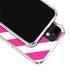 Pink and White Geometric Stripes iPhone 12 Mini Clear Case