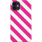 Pink and White Geometric Stripes iPhone 12 Mini Lite Case