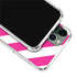 Pink and White Geometric Stripes iPhone 12 Pro Max Clear Case