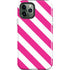Pink and White Geometric Stripes iPhone 12 Pro Max Impact Case