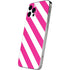 Pink and White Geometric Stripes iPhone 12 Pro Max Skin