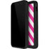 Pink and White Geometric Stripes iPhone 12 Pro Max Waterproof Case