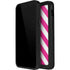 Pink and White Geometric Stripes iPhone 12 Pro Waterproof Case