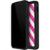 Pink and White Geometric Stripes iPhone 12 Waterproof Case