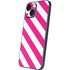 Pink and White Geometric Stripes iPhone 13 Mini Skin