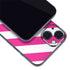 Pink and White Geometric Stripes iPhone 13 Mini Skin