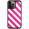 Pink and White Geometric Stripes iPhone 13 Pro Cargo Case