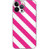 Pink and White Geometric Stripes iPhone 13 Pro Max Skin