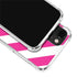 Pink and White Geometric Stripes iPhone 14 Plus Clear Case