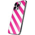 Pink and White Geometric Stripes iPhone 14 Pro Max Skin