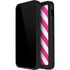Pink and White Geometric Stripes iPhone 15 Waterproof Case