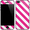Pink and White Geometric Stripes iPhone 5/5s/5SE Skin