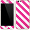 Pink and White Geometric Stripes iPhone 6/6s Skin