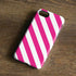 Pink and White Geometric Stripes iPhone 7 Pro Case