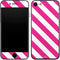 Pink and White Geometric Stripes iPhone 7 Skin