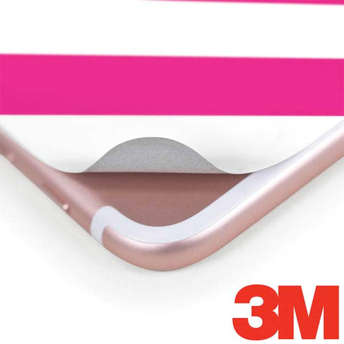 Pink and White Geometric Stripes iPhone 7 Skin