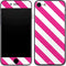 Pink and White Geometric Stripes iPhone 8 Skin