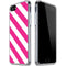 Pink and White Geometric Stripes iPhone SE (2nd & 3rd Gen) Clear Case